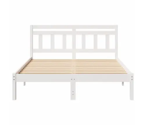 Lovos Rėmas Balta 135 X 190 Cm Kietos Pušies Mediena