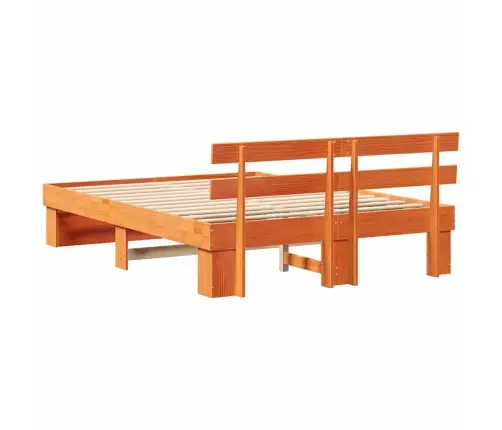 Lovos Rėmas Vaško Ruda 150 X 200 Cm Kietos Pušies Mediena