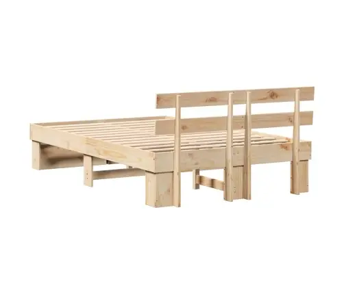 Lovos Rėmas Ruda 135 X 190 Cm Kietos Pušies Mediena