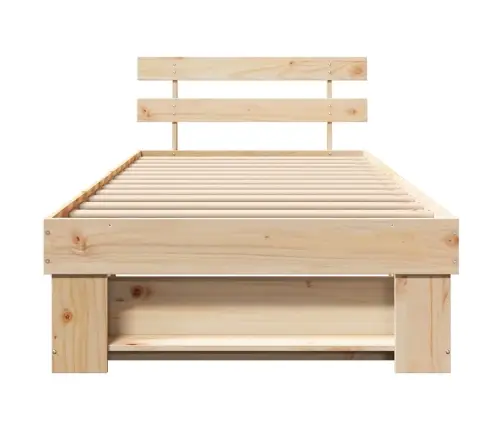 Lovos Rėmas Ruda 90 X 190 Cm Kietos Pušies Mediena