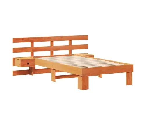 Voodi Raam Peaga Sahtliga Vahapruun 100 X 200 Cm Männipuit Voodi Raam Peaga Sahtliga Vahapruun 100 X 200 Cm Männipuit