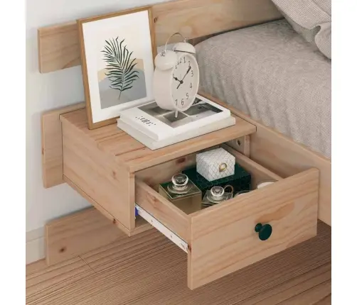 Gultas Rāmis Ar Atvilktni Ar Galvas Klāju Brūna 80 X 200 Cm Masīvkoka Priede Vidaxl