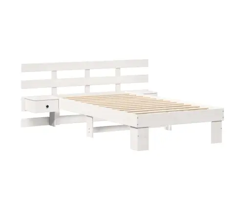 Lovos Rėmas Balta 90 X 190 Cm Kietos Pušies Mediena