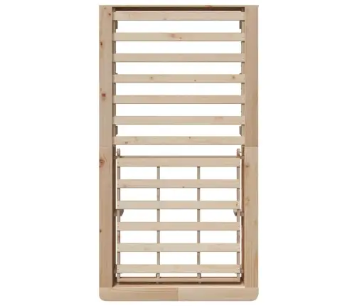 Gultas Rāmis Vaks Brūns 75 X 190 Cm Ciets Priedes Koks Vidaxl