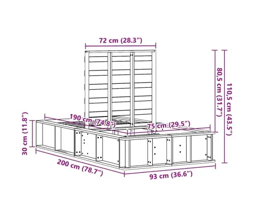 Gultas Rāmis Vaks Brūns 75 X 190 Cm Ciets Priedes Koks Vidaxl
