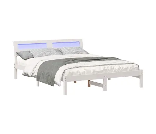 Lovos Rėmas Balta 160 X 200 Cm Kietos Pušies Mediena