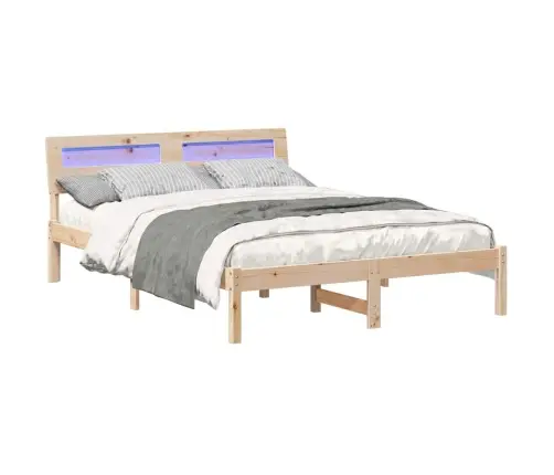 Gultas Rāmis Brūna 120 X 200 Cm Masīvkoka Priede Vidaxl