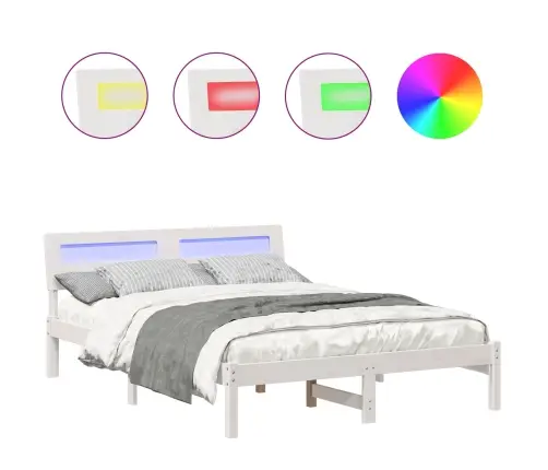 Lovos Rėmas Balta 120 X 200 Cm Kietos Pušies Mediena