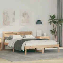 Gultas Rāmis Brūna 135 X 190 Cm Priedes Masīvkoks Vidaxl Gultas Rāmis Brūna 135 X 190 Cm Priedes Masīvkoks Vidaxl