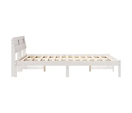 Lovos Rėmas Balta 135 X 190 Cm Kietos Pušies Mediena