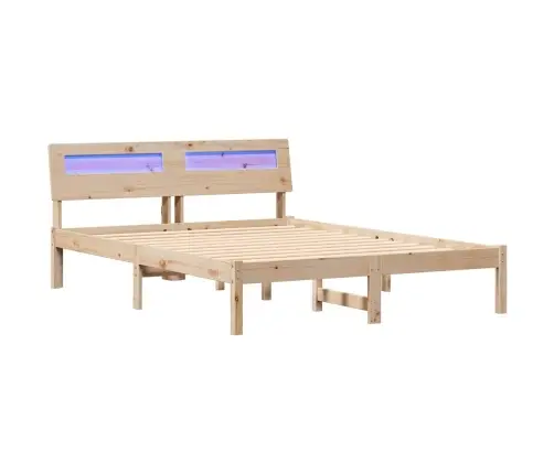 Gultas Rāmis Brūna 120 X 190 Cm Masīvkoka Priede Vidaxl