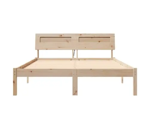 Gultas Rāmis Brūna 120 X 190 Cm Masīvkoka Priede Vidaxl