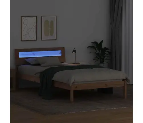 Lovos Rėmas Ruda 100 X 200 Cm Kietos Pušies Mediena