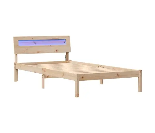 Gultas Rāmis Brūna 90 X 190 Cm Masīvkoka Priede Vidaxl