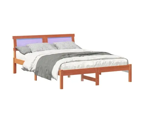 Lovos Rėmas Vaško Ruda 140 X 190 Cm Kietos Pušies Mediena