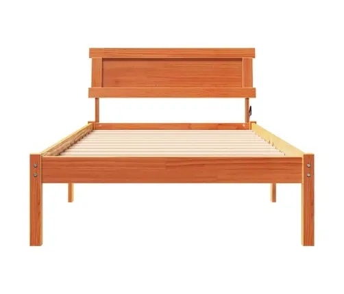 Lovos Rėmas Vaško Ruda 75 X 190 Cm Kietos Pušies Mediena