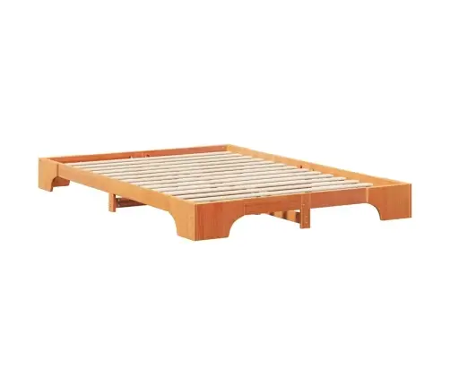 Voodi Raam Pruun 140 X 210 Cm Tahke Mänd