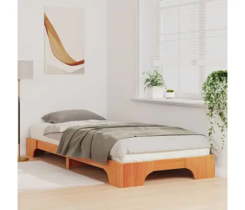 Põrandavoodiraam Pruun 90 X 220 Cm Puit