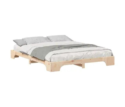 Voodi Raam Pruun 160 X 220 Cm Tahke Mänd