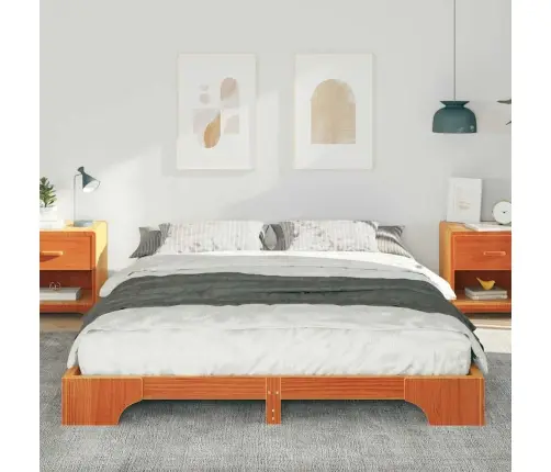 Lovos Rėmas Ruda 160 X 220 Cm Kietos Pušies Mediena