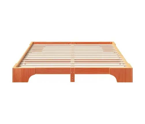 Lovos Rėmas Ruda 160 X 220 Cm Kietos Pušies Mediena