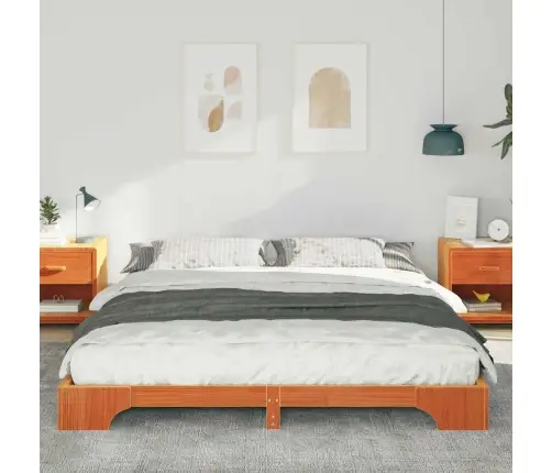 Voodi Raam Pruun 180 X 220 Cm Tahke Mänd