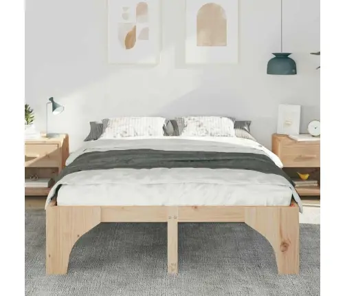 Lovos Rėmas Ruda 150 X 200 Cm Kietos Pušies Mediena