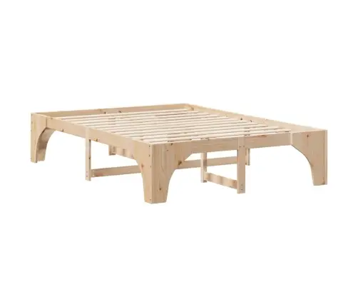 Lovos Rėmas Ruda 150 X 200 Cm Kietos Pušies Mediena