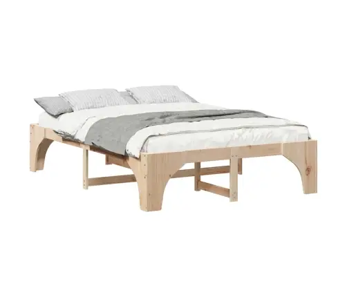 Lovos Rėmas Ruda 150 X 200 Cm Kietos Pušies Mediena