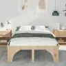 Lovos Rėmas Ruda 120 X 200 Cm Kietos Pušies Mediena