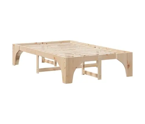 Lovos Rėmas Ruda 120 X 190 Cm Kietos Pušies Mediena