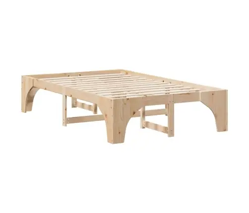 Lovos Rėmas Ruda 120 X 190 Cm Kietos Pušies Mediena