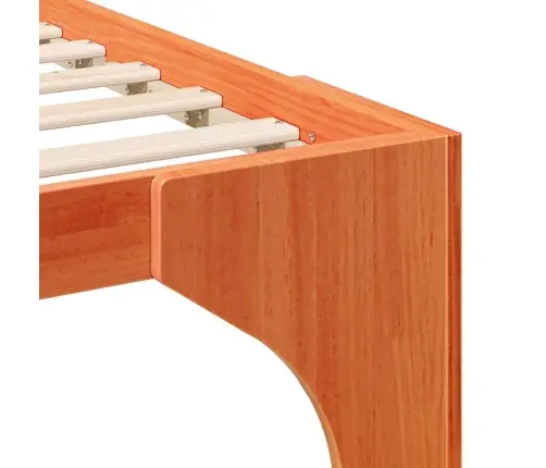 Lovos Rėmas Ruda 90 X 200 Cm Kietos Pušies Mediena