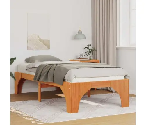 Lovos Rėmas Ruda 90 X 200 Cm Kietos Pušies Mediena