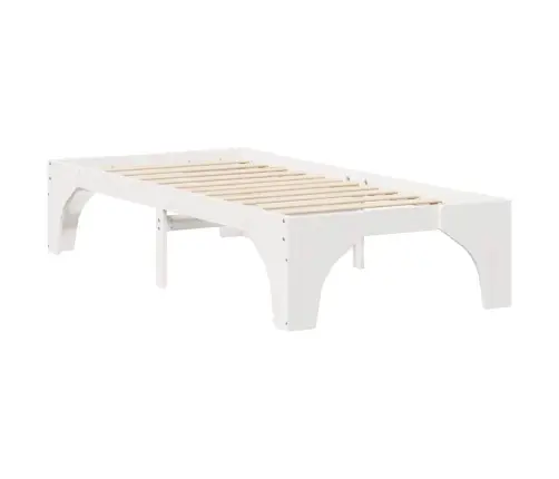 Lovos Rėmas Balta 80 X 200 Cm Kietos Pušies Mediena