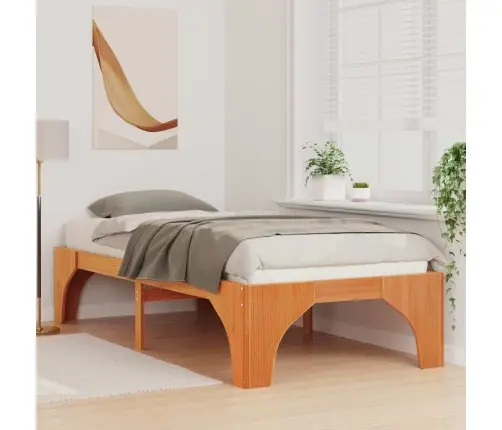 Lovos Rėmas Ruda 90 X 190 Cm Kietos Pušies Mediena