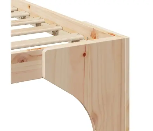 Lovos Rėmas Ruda 75 X 190 Cm Kietos Pušies Mediena