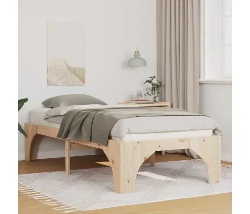 Lovos Rėmas Ruda 75 X 190 Cm Kietos Pušies Mediena