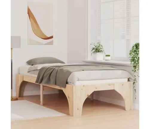 Lovos Rėmas Ruda 75 X 190 Cm Kietos Pušies Mediena