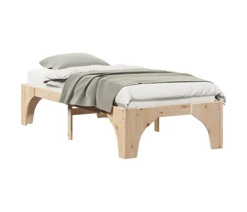 Lovos Rėmas Ruda 75 X 190 Cm Kietos Pušies Mediena