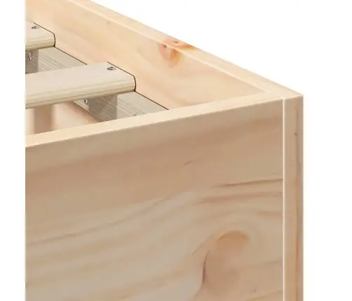 Põrandavoodiraam Ladustamisega Pruun 180 X 200 Cm Männipuit