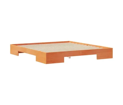 Grīdas Gultas Rāmis Brūna 180 X 200 Cm Priedes Masīvkoks Vidaxl