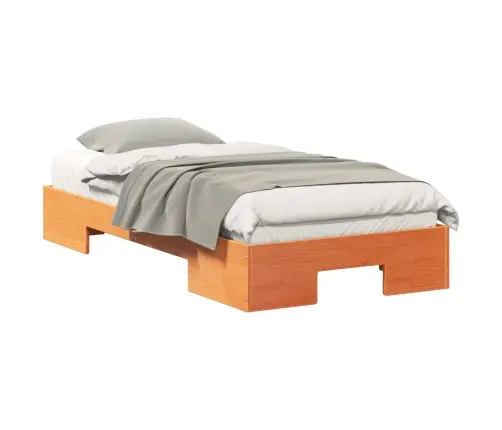 Põrandavoodiraam Ladustamisega Pruun 80 X 200 Cm Männipuit