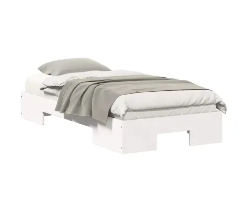 Grīdas Gultas Rāmis Balts 90 X 190 Cm Priedes Masīvkoks Vidaxl