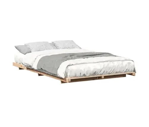 Grīdas Gultas Rāmis Brūna 120 X 200 Cm Priedes Masīvkoks Vidaxl