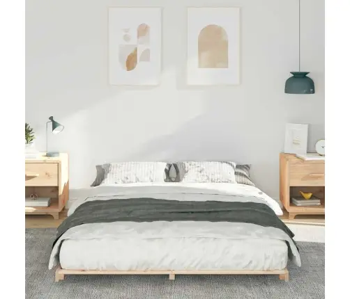 Põrandavoodiraam Pruun 160 X 210 Cm Männipuit