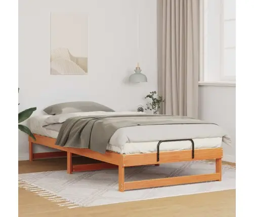 Lovos Rėmas Ruda 100 X 200 Cm Kietos Pušies Mediena