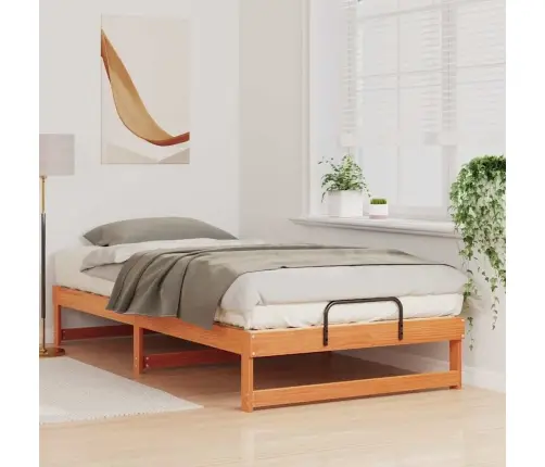 Lovos Rėmas Ruda 100 X 200 Cm Kietos Pušies Mediena