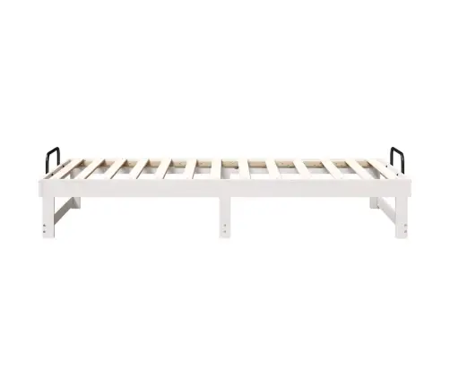 Lovos Rėmas Balta 90 X 200 Cm Kietos Pušies Mediena
