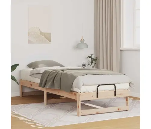 Voodi Raam Pruun 80 X 200 Cm Tahke Mänd